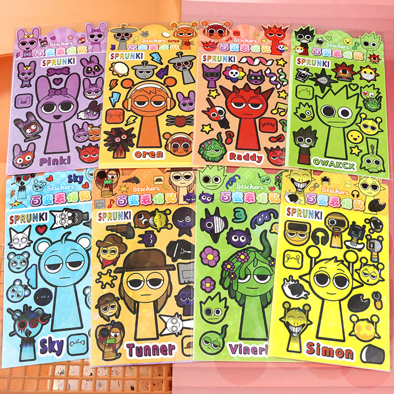 สติ๊กเกอร์การ์ตูนเด็ก Kuromi Melody Kabara หลากหลายสีสันแต่งตัวสติกเกอร์นาฬิกา 25.9.14