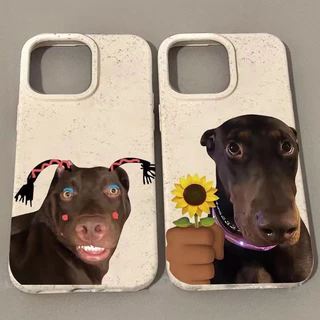 เคสโทรศัพท์มือถือ For iPhone 11 14 15 12 13 Pro Max X XS XR 6 7 8 14 Plus รูปแบบสุนัขตลก วัสดุ TPUSoft shell Funny Case