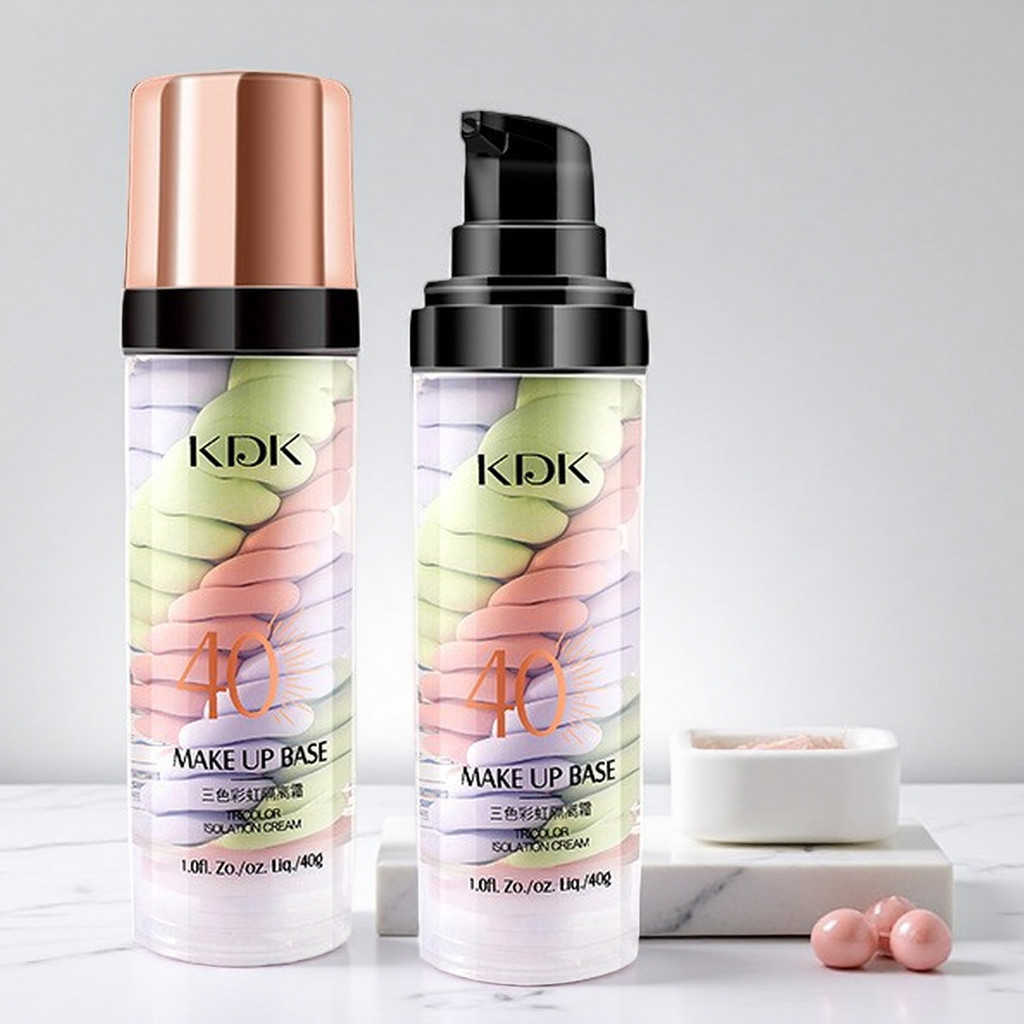 KDK Tricolor Bird Shit Base Cream คอนซีลเลอร์ 3 in 1 แต่งหน้า Primer ผิวกระจ่างใส Tone ธรรมชาติที่มอ