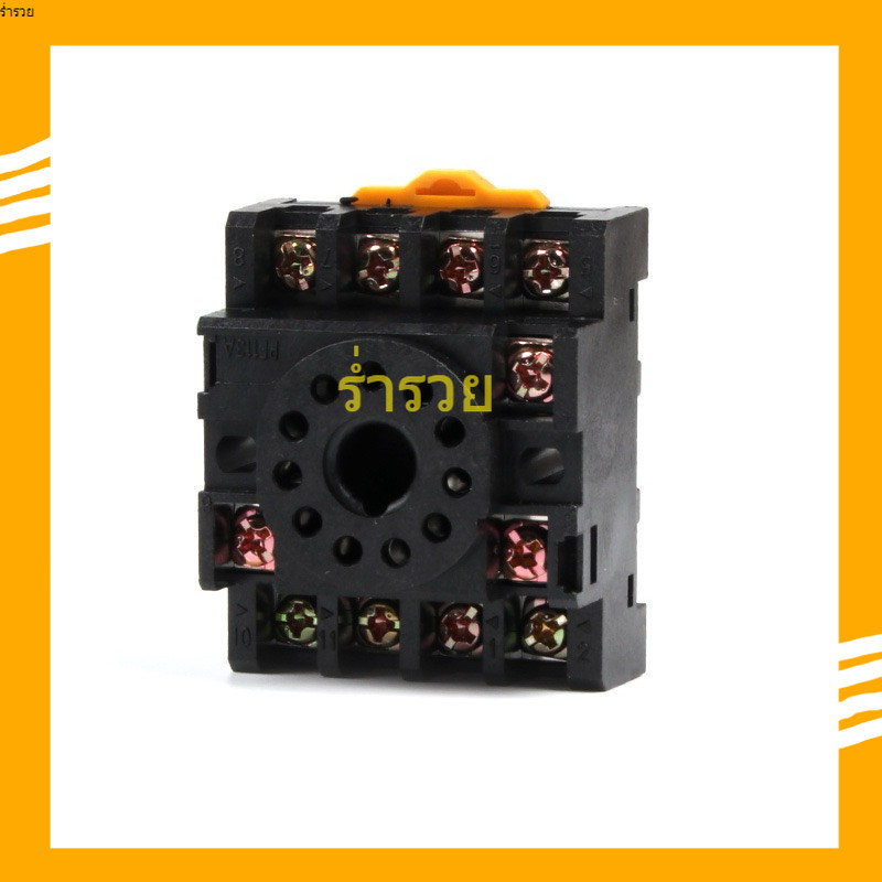 ถูกสุด! ซ็อกเก็ตฐานรีเลย์ PF113A 11-Pin 11ขา ทรงกลม ขาเสียบรีเลย์