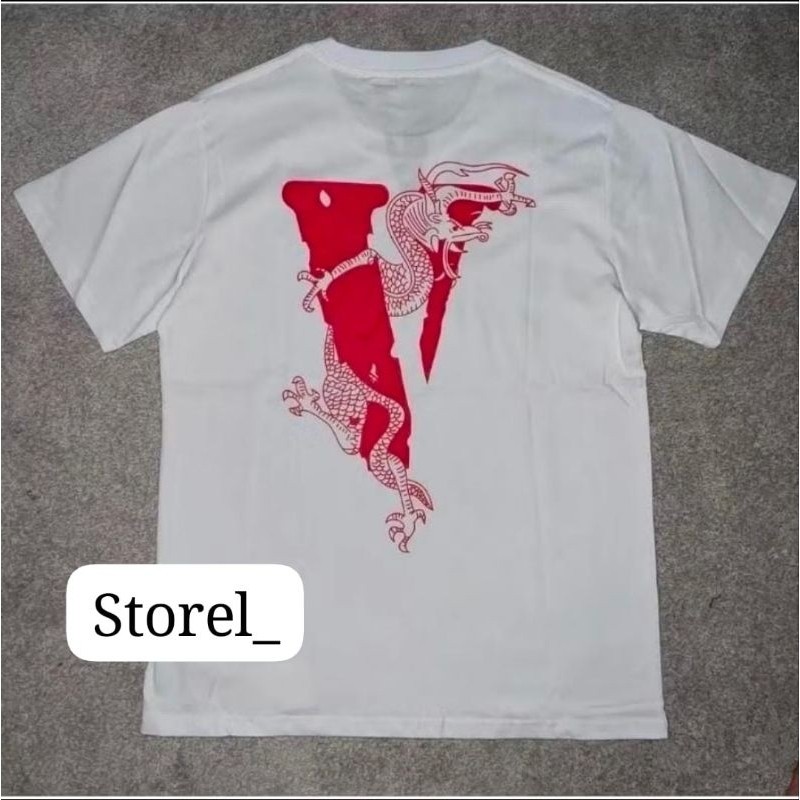 เสื้อยืด VLONE DRAGON VLONE DRAGON UNISEX PREMIUM เสื้อยืดสําหรับผู้ชายและผู้หญิง