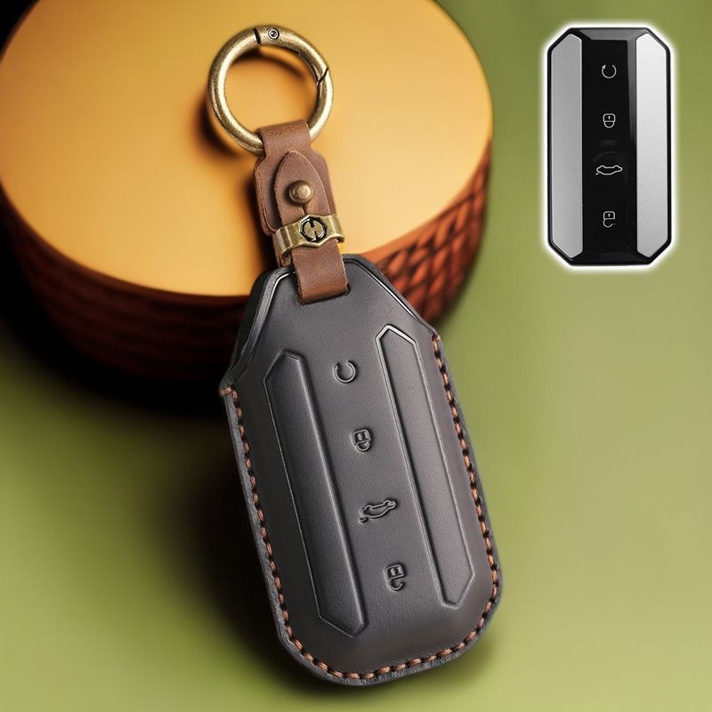 เหมาะสําหรับ jaecoo5EV ฝาครอบหนังแท้ 25 รูปแบบ jaecoo5EV jaecoo 5ev j5ev รถรีโมทคอนโทรลกระเป๋า