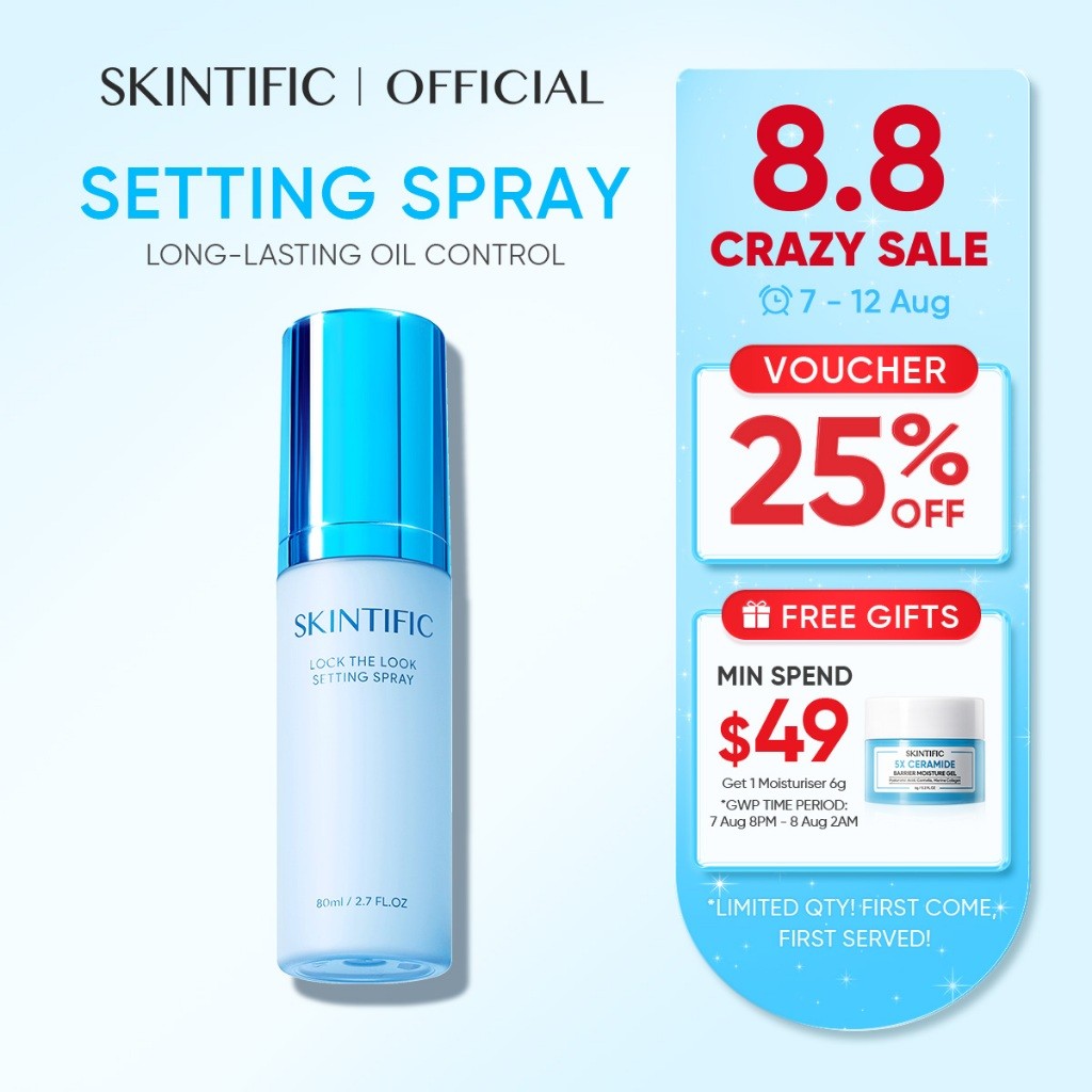 [ขายดี] SKINTIFIC Matte Setting Spray 80ml - ควบคุมความมันยาวนาน Make Up Fixing Spray