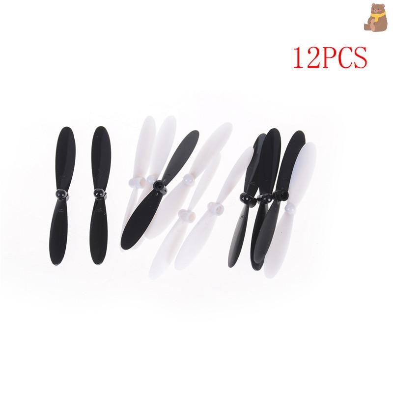 [TA] ใบพัดยาว 55 มม. 12 ชิ้นสําหรับ HUBSAN X4 H107 H107C H107D Quadcopter TH