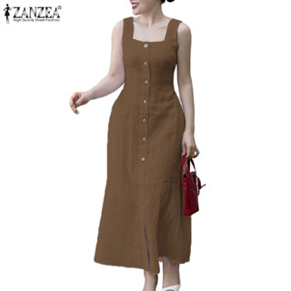 ZANZEA ชุดแซ็กซ์สไตล์เกาหลีสำหรับผู้หญิง ออกแบบหรูหราด้วยคอส…