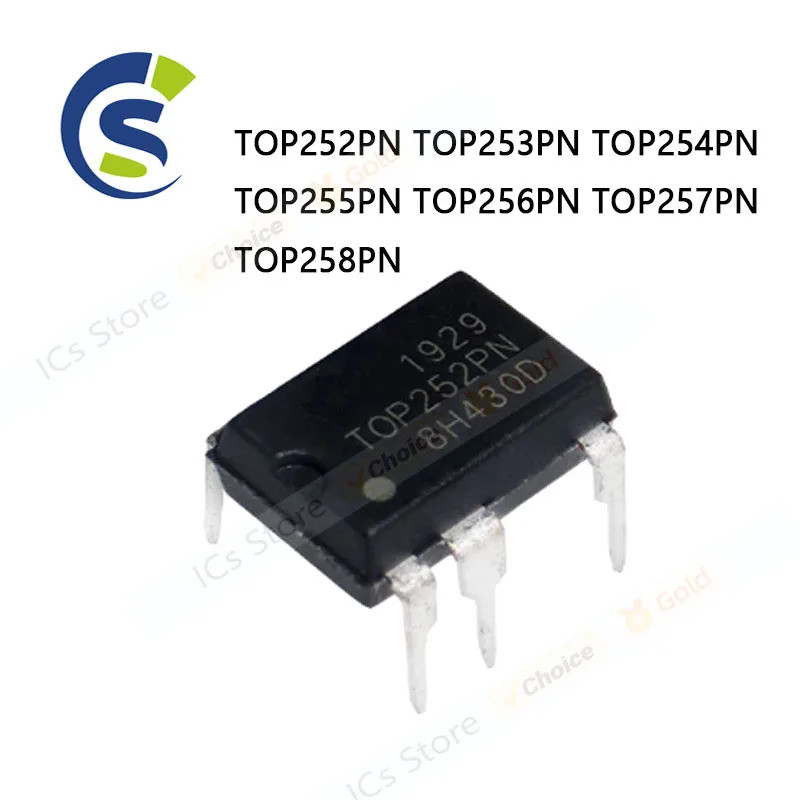 1-5PCS TOP252PN TOP253PN TOP254PN TOP255PN TOP256PN TOP257PN TOP258PN DIP-7 ชิปic