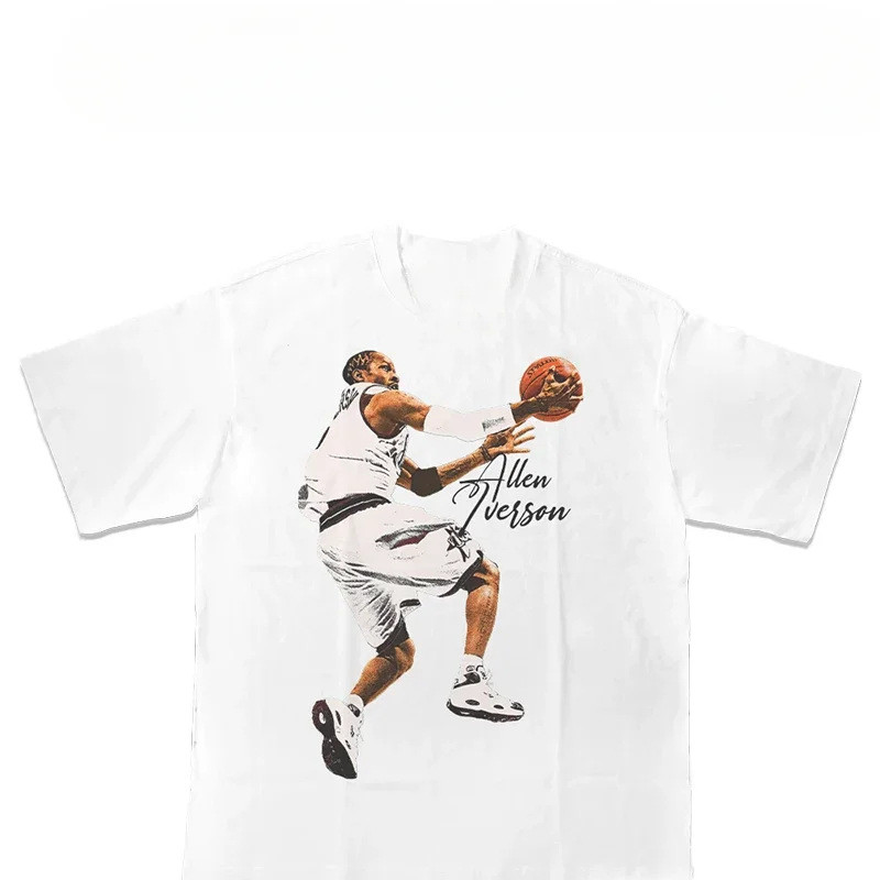 เสื้อยืด NBA Stars Ray Allen และ Allen Iverson แบบ Heavy Duty
