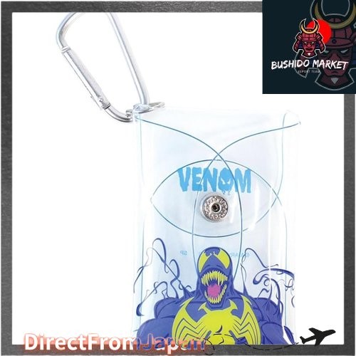 T's Factory MARVEL Venom Snap ถุงใสพร้อมคาราบิเนอร์ ใส (MV-5544358VC) 【DirectFromJapan】