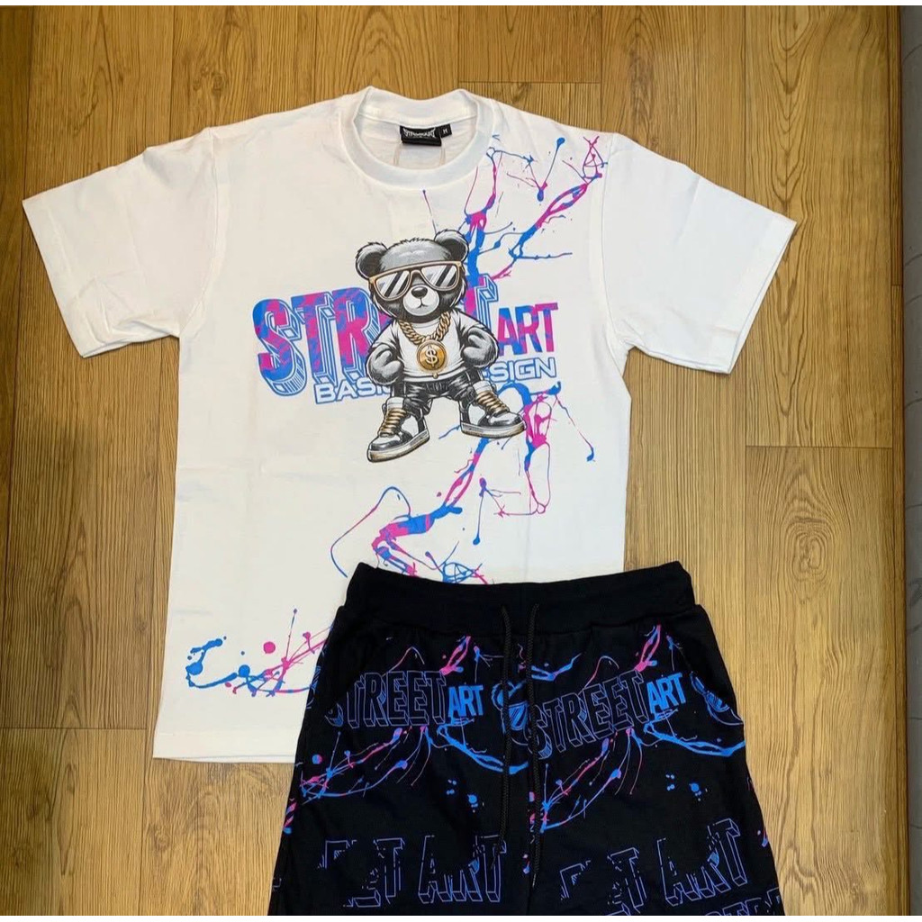 เข้าใหม่จ๊าบๆ พร้อมส่ง ค้าบ ❤️😍ขายเสื้อยืดเท่านั้น  STREET ART ผ้าฝ้ายแท้  s-5xl