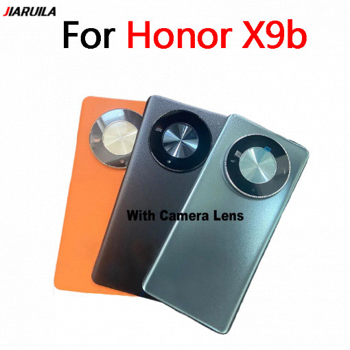 สําหรับ Huawei Honor X9b ฝาครอบแบตเตอรี่ที่อยู่อาศัยประตูด้านหลังกรณีเปลี่ยนอะไหล่ซ่อมพร้อมเลนส์กล้อง