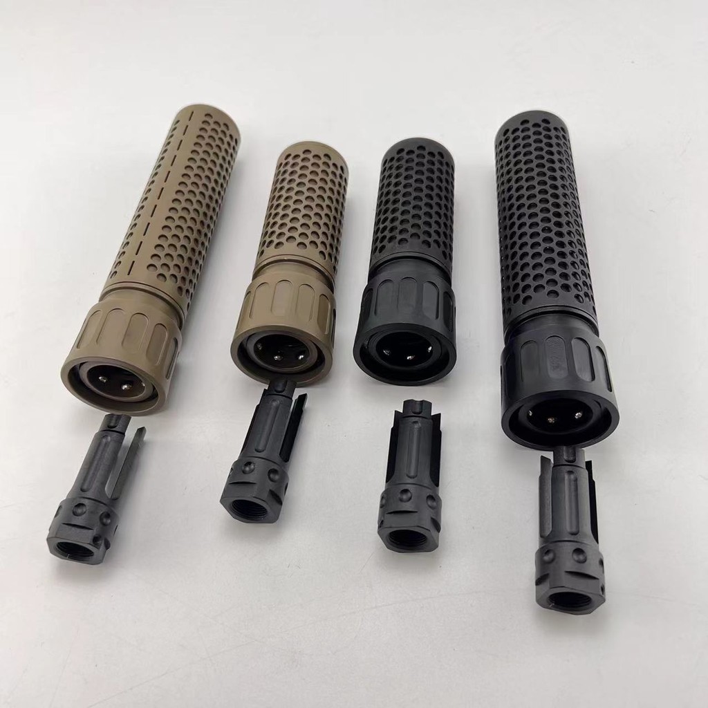 556 กําจัด QDC Muffler KAC ตกแต่ง Jinming 9/10 รุ่น Sijun 14 มม. Renxiang LDX สนุก MCX