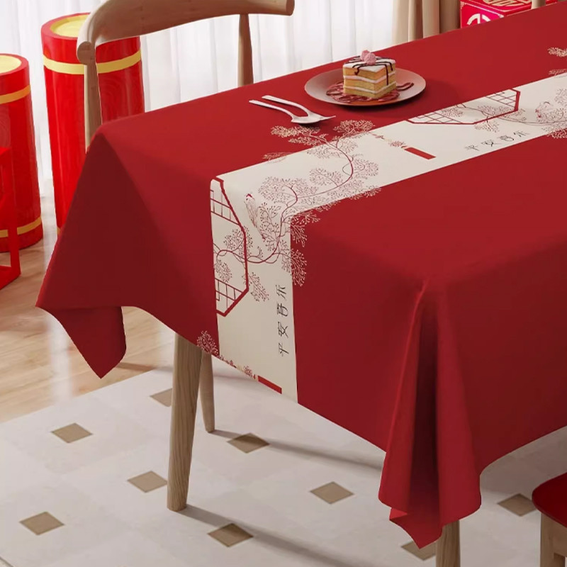 ผ้ารองโต๊ะกันน้ำ กันน้ำมัน ทำความสะอาดง่าย กันความร้อน รุ่นใหม่ปี 2025 สไตล์ยุโรป หรูหราระดับพรีเมียม เนื้อหนาพิเศษ - รูปที่ 3