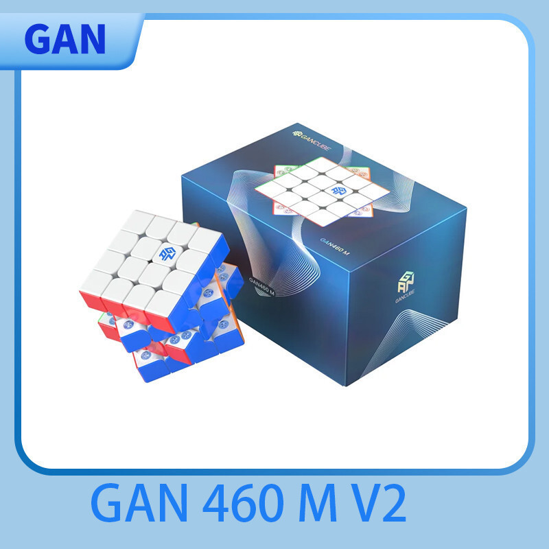 GAN 460 M V2 UV 4x4 ความเร็วแม่เหล็ก Cube Stickerless Professional Fidget ของเล่น GAN 460 V2m Cubo M