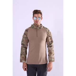 （COD)🚙จัดส่งจากกรุงเทพฯ🚙ชุดกบแขนยาวพัดลมทหารเสื้อยืดยืดกลางแจ้ง CS Quick-Drying Camouflage กลางแจ้งยาว