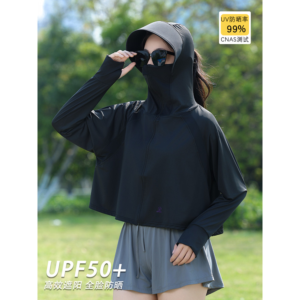 ฤดูร้อนขับรถจักรยานผ้าไหมน้ําแข็งครีมกันแดดเสื้อผ้าผ้าคลุมไหล่เสื้อคลุมหน้ากากผู้หญิงเต็มใบหน้าม่านบ