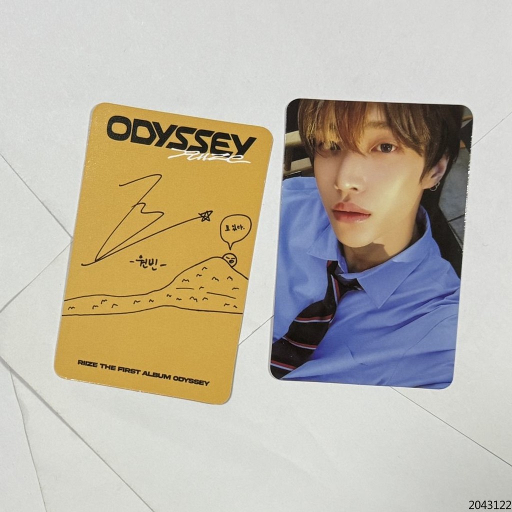 Regular One package riize Black Version เสื้อกั๊กการ์ดพิเศษ Blue Tie Park Wonbin Photocard