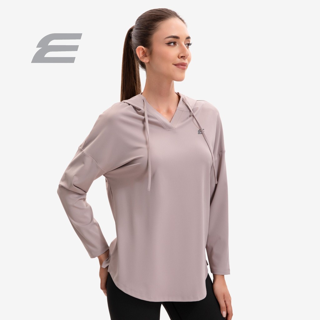ELGINI E16412 เสื้อเชิ้ตผู้หญิงมีฮู้ดผู้หญิง S-XXL