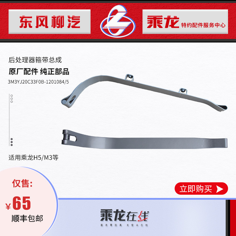 จัดส่งฟรีโรงงานเดิม Chenglong M3H5 ด้านหลัง Treatment Muffler Hoop สายคล้อง 3M3YJ20C33F0B-1201084/5