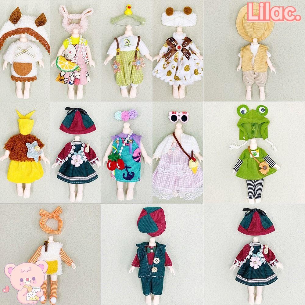 LIILACC ตุ๊กตาเสื้อผ้าแฟชั่นสําหรับ 1/11Obitsu11 Ob11 สําหรับ Ob11 Gsc ชุดตุ๊กตาสวยงาม