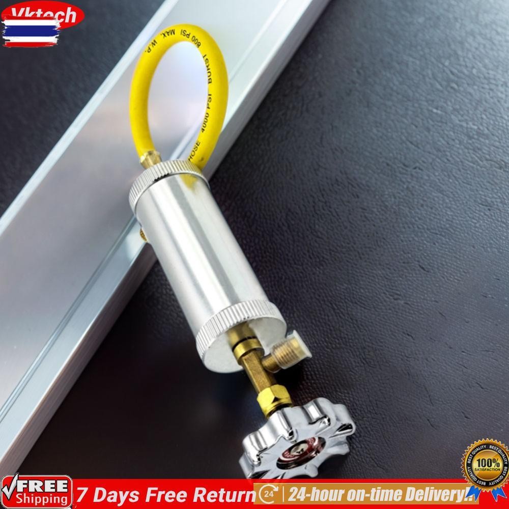 Liquid การใช้หัวฉีด R12R R134A 1/4 นิ้ว SAE Liquid Coolant FILLER Tube 2Oz รถ Air Conditioner Refill