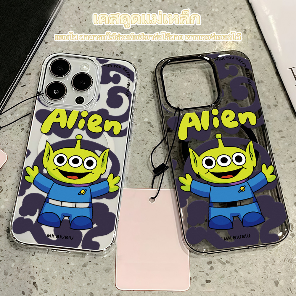 พร้อมส่ง เคสดูดแม่เหล็ก เคสโทรศัพท์ แบบใสหลายสี For IPhone16 15 14 13 12 11 Pro Promax 8 Plus SE2 X 