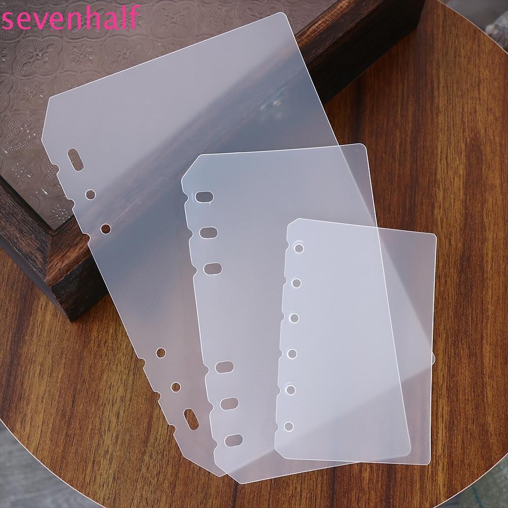 SEVENHALF Loose-leaf Divider Matte Notebook Accessories Board Page Transparent Inner Paper Agenda Bi