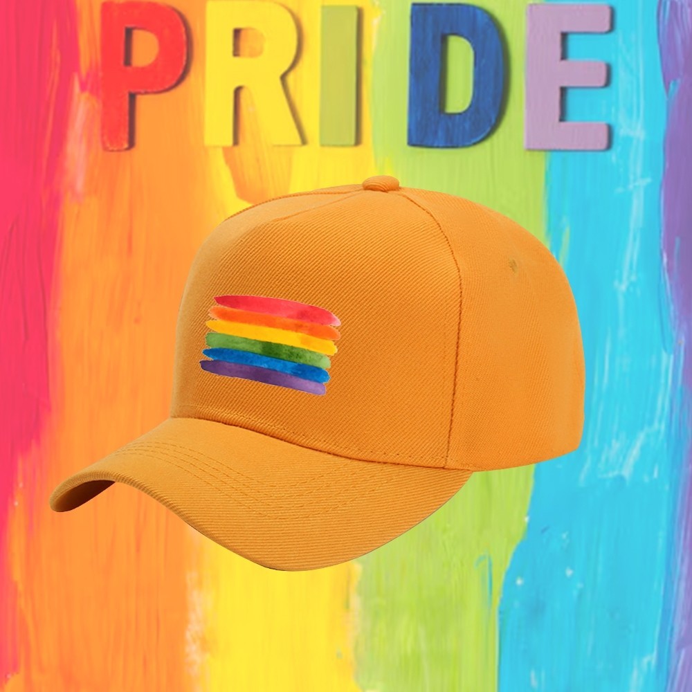 Pride Rainbow flag Cap Gay & Lesbian Baseball Casual Sport Cap