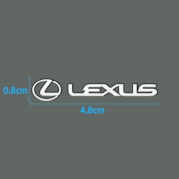 LEXUS LOGO Metal LOGO Sticker LEXUS LOGO Electroplating Metal DIY สติ๊กเกอร์ดัดแปลงตกแต่ง VRTV