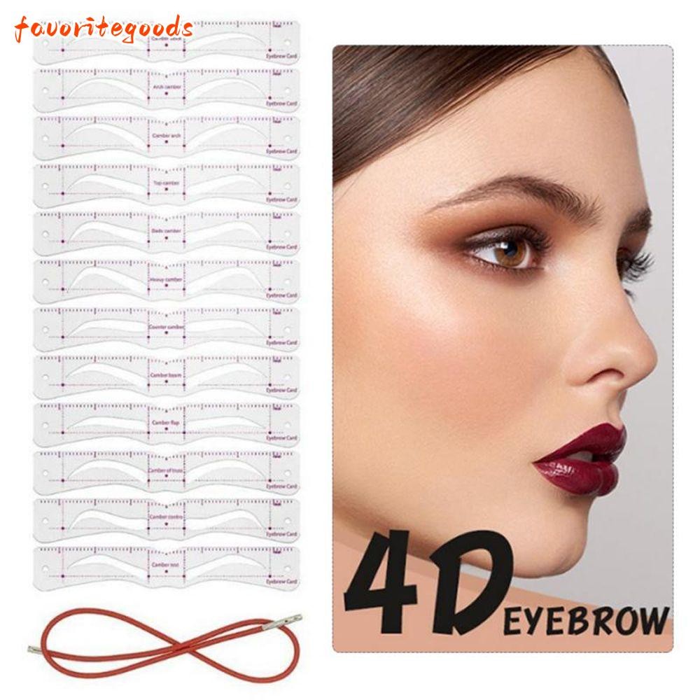 FAVORITEGOODS Eyebrow Shaper Kit เครื่องสําอางร้อน DIY Grooming Eyebrow Razor