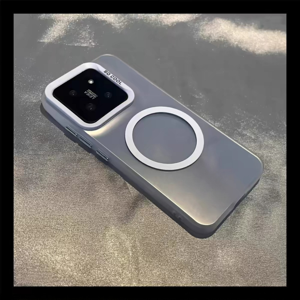 Matt Magnetic Charger อะคริลิค Hard Case สําหรับ Realme รูปที่ 7