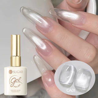 【Local】UR SUGAR 15ml สีชมพูทองน้ํา LIght CatEye เจลเล็บ Glitter แม่เหล็ก UV GEL Soak Off LED เล็บเล็บ