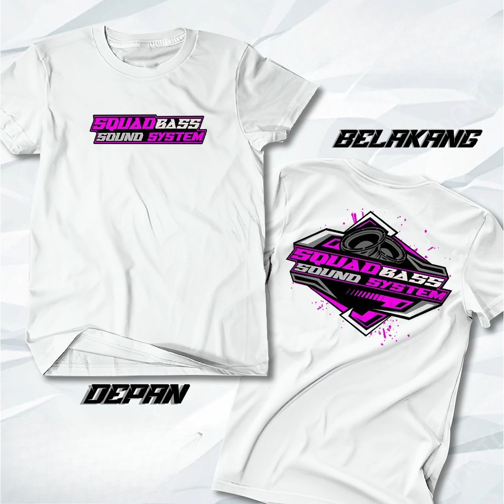SQUAD BASS SOUND SYSTEM TSHIRT AUDIO SOUND SYSTEM HOREG LATEST สําหรับผู้ชายและผู้หญิง