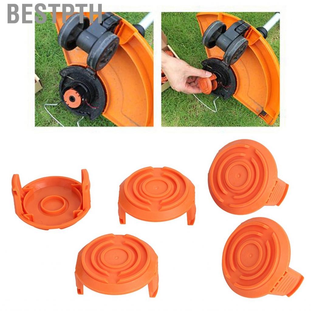 Bestpth 5PCS หญ้าฝาครอบสปูลฝาครอบหญ้าทดแทนสำหรับมืออาชีพที่แข็งแรงมั่นคงการติดตั้งง่าย WA0010 TRIMME