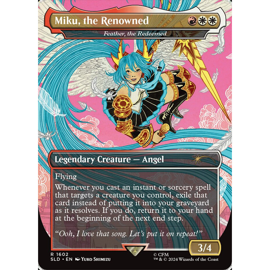 Wanzhi Brand Secret Lair SL Hatsune Miku Linkage Fuyao Feiyu ภาษาอังกฤษ