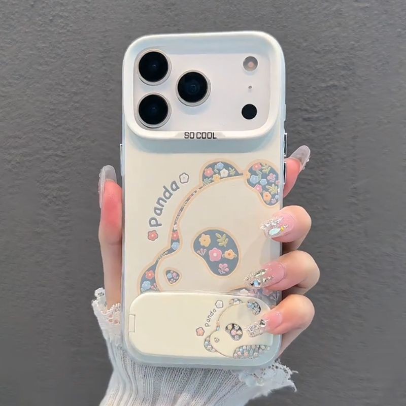 Floral Panda Apple 17 เคสโทรศัพท์หญิง iPhone17Pro การ์ตูน 17Air สไตล์ใหม่ 17Promax