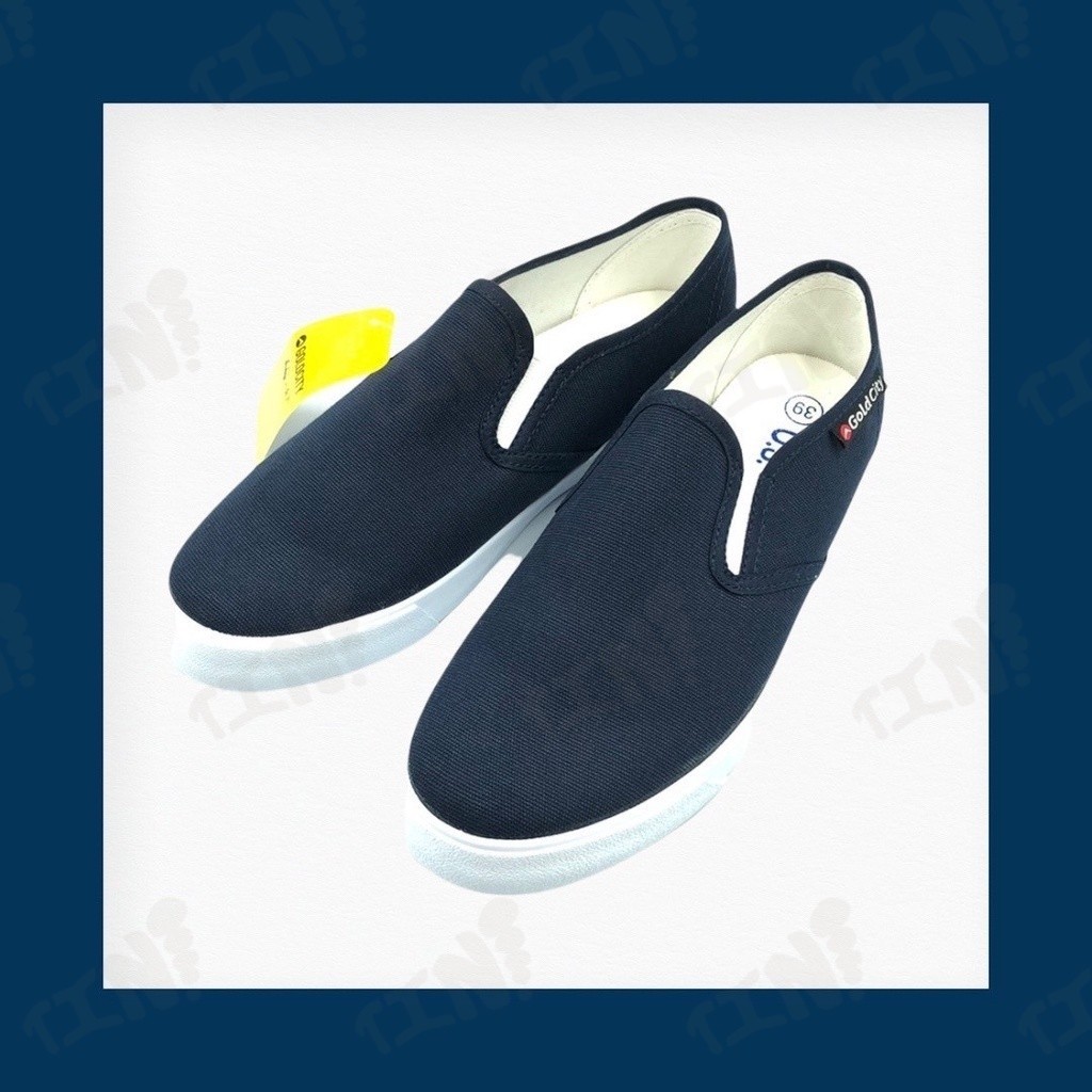 ถูกสุด•ส่งไว•แท้ชัวร์💯Gold city รุ่น 1271 โกลซิตี้รองเท้าผ้าใบสวมSlip-on ทรงสลิปออน(พร้อมกล่อง) - รูปที่ 3