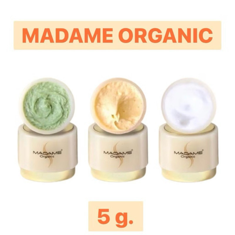 [ของแท้ร้านบริษัท ไลฟ์ลดโหดมาก] ครีมมาดามออแกนิก 5 กรัม Madame Organic [แยกชิ้น] (1)