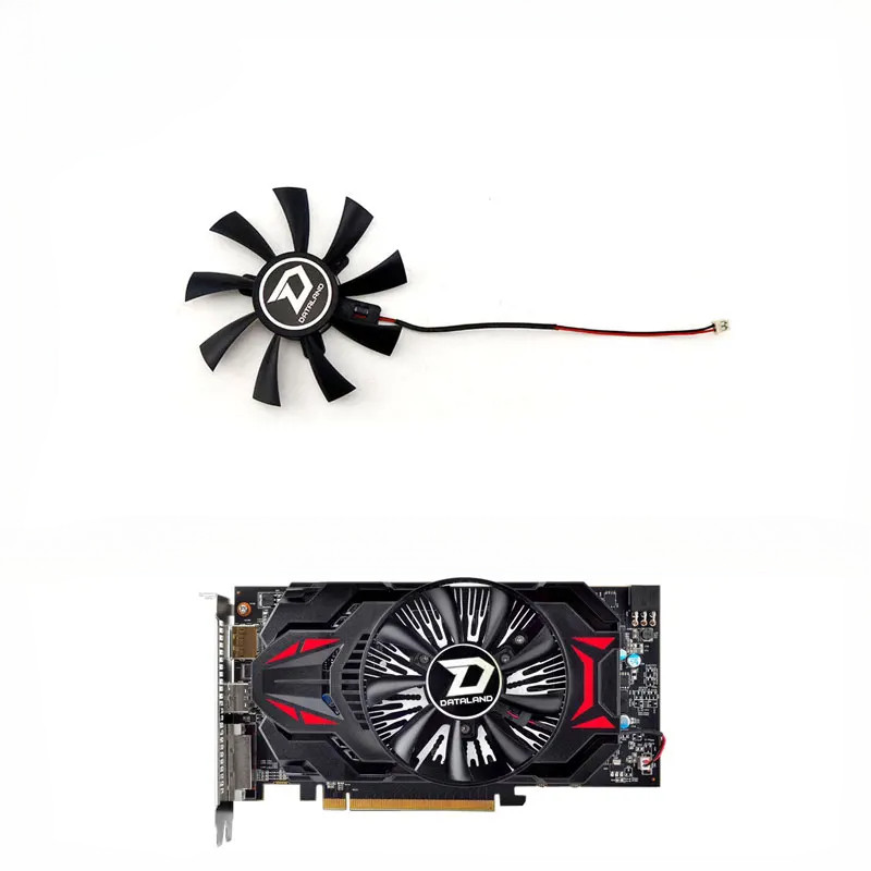 ยี่ห้อใหม่ 85 มม.4PIN GA91S2M DC12V 0.35A สําหรับ DATALAND PowerColor R7 360 260X VGA พัดลมสําหรับ S