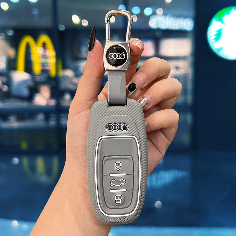 เหมาะสําหรับ Audi Key Case ใหม่ A3L/A4L/A6L/A7a8/Q3L/Q5L/QL6/Q7L หัวเข็มขัดป้องกันกรณี