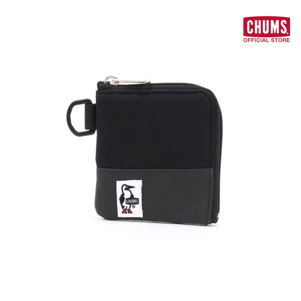 CHUMS Square Coin Case Sweat Nylon / กระเป๋าใส่เหรียญ ใส่เงิน ขนาดพอดีมือ พกพาสะดวก  ชัมส์ สไตล์ญี่ปุ่น