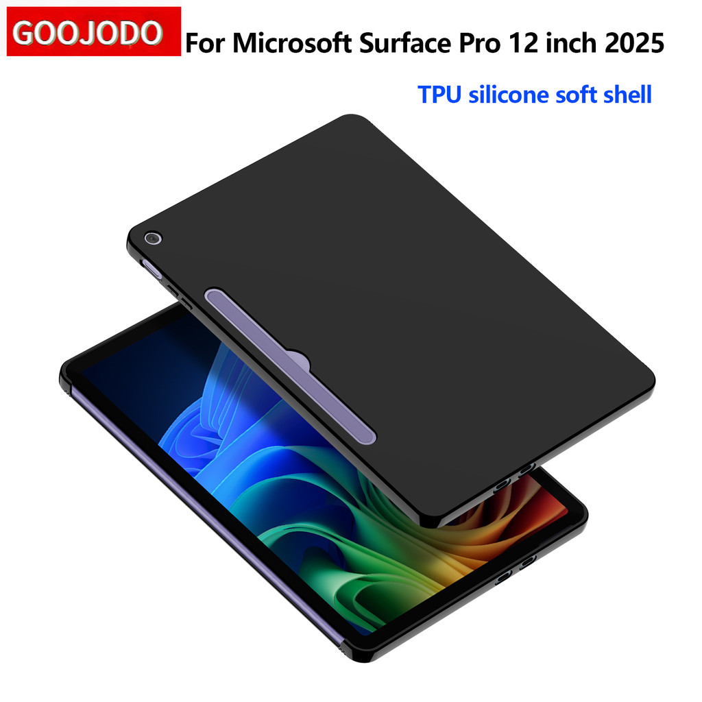 เคสนิ่มสําหรับ Microsoft Surface Pro 12 นิ้ว 2025 เคสป้องกันแท็บเล็ตสําหรับ Surface Pro 12 Silicon T