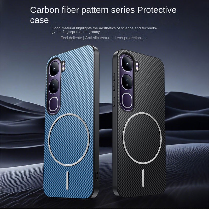 เคส VIVO V40 Lite Evra เคสโทรศัพท์หนังระดับไฮเอนด์พร้อมการชาร์จแบบแม่เหล็ก