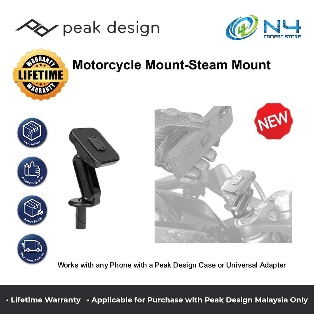 ขายึดมอเตอร์ไซค์ Peak design Steam Mount