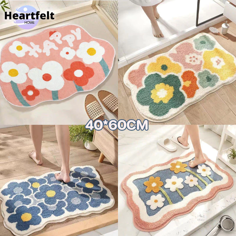 COD พรมห้องน้ำ ซับน้ำไว กันลื่น แห้งเร็ว ผ้านิ่ม 50ลายเลือกได้ ขนาด 40x60cm ลายน่ารักสุดๆ
