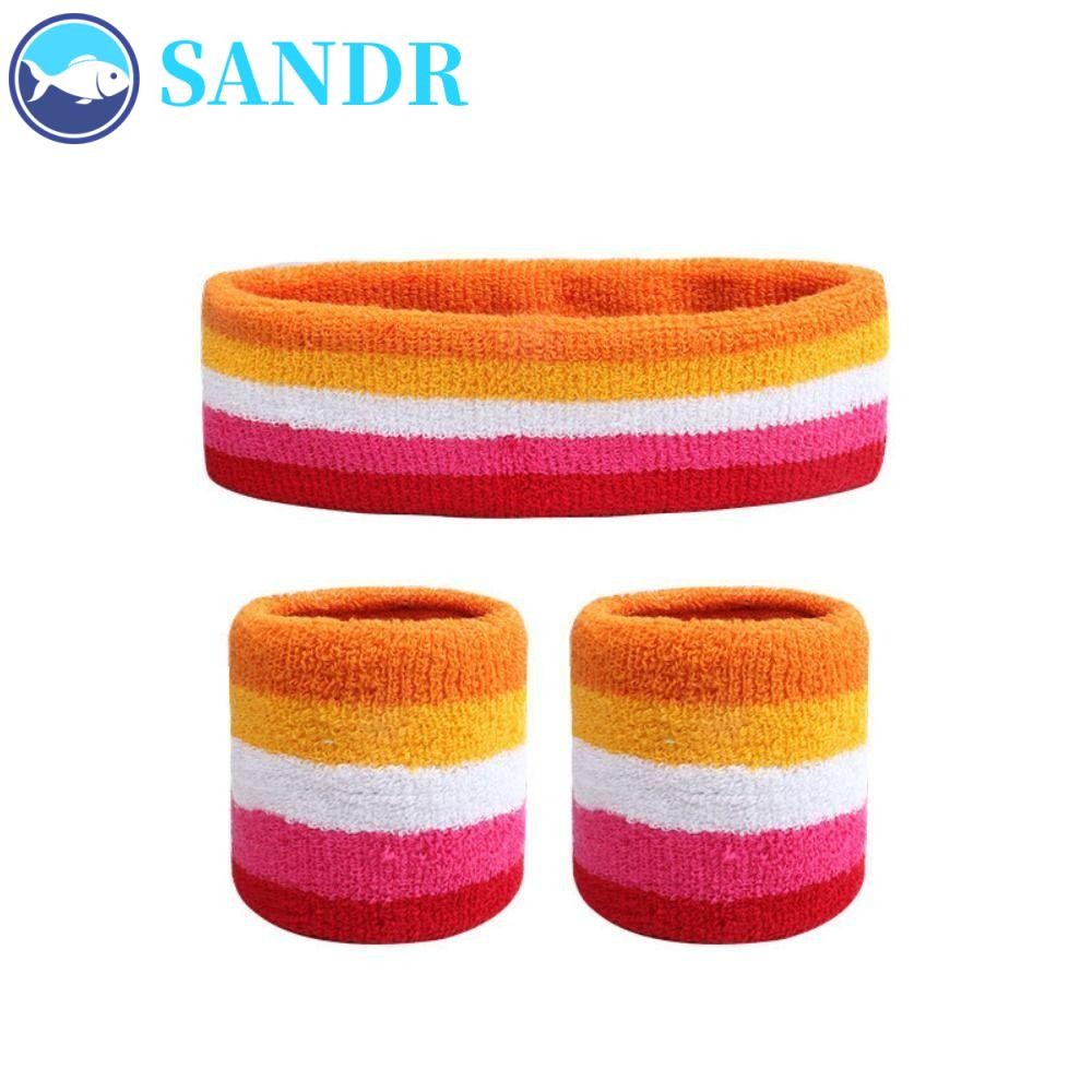 ทราย บุรุษกีฬาแถบคาดศีรษะกีฬากลางแจ้งยืดยืดหยุ่นการดูดซึมความชื้นโยคะผมวงเทนนิสเช่นที่คาดผมหัวเหงื่อวงข้อมือสําหรับผู้หญิงเด็กดูดซับวงข้อม