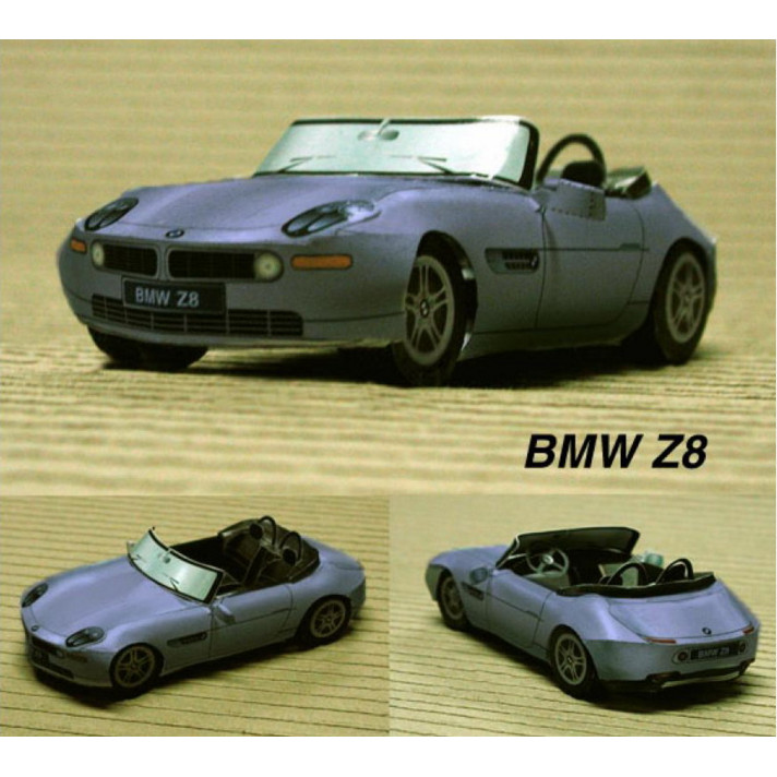 BMW (BMW) Z8 Sports Car Paper Model กระดาษวาดภาพอิเล็กทรอนิกส์