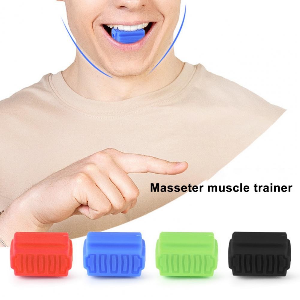 1PCS ซิลิโคน Jawline Exerciser Ball Face กล้ามเนื้อ Sculpting Jaw Bone Strengthener Jawline Shaper เ