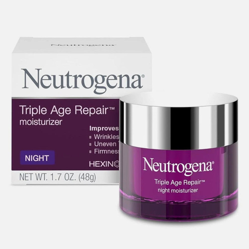 Neutrogena Triple Age Repair Night Face Moisturizer  Anti-Wrinkle Face  48g