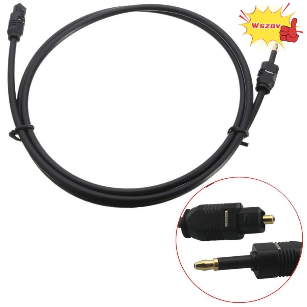 WSZOP SPDIF สายสัญญาณเสียงขายปฏิบัติ 1M/3FT สําหรับ Toslink to Mini Plug