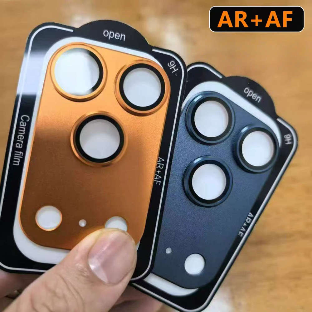 หรูหรา 9H เกราะ Matte โลหะกล้องเลนส์สําหรับ iPhone 17 Pro Max 17 Pro 17 Air Alloy แหวนกลับเลนส์กระจกนิรภัยสําหรับ iPhone 17 Pro ฝาครอบกล้องหมวก